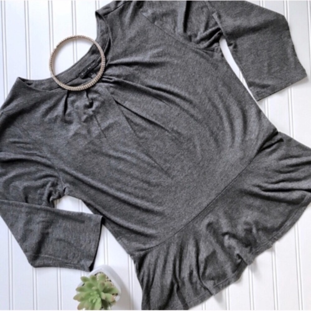•Willi Smith• knit peplum top {B17}